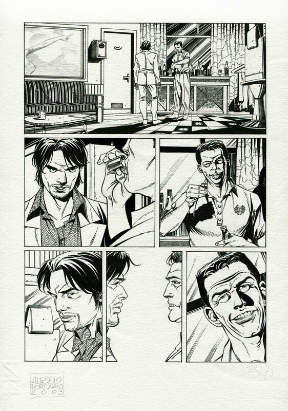 Alessio Fortunato - John Doe 10 pg 27 - Planche originale