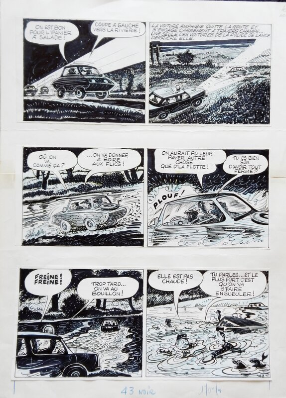 René Pellos, Les Pieds Nickelés banquiers - Comic Strip