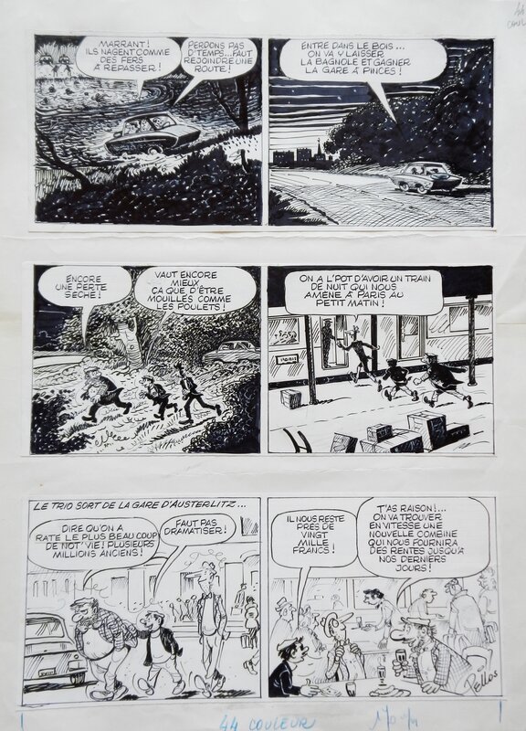 René Pellos, Les Pieds Nickelés banquiers - Planche originale