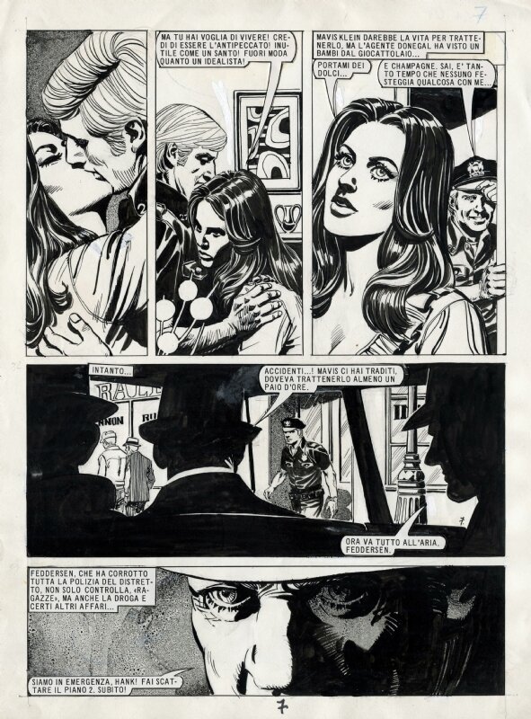 Domingo Mandrafina - La morte canta nella vecchia strada, pg 07 (Skorpio #05/1987) - Planche originale