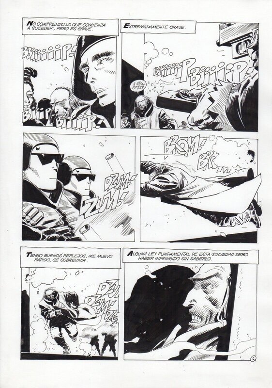 Enrique Breccia - El Extranjero 05 pg 06 - Planche originale