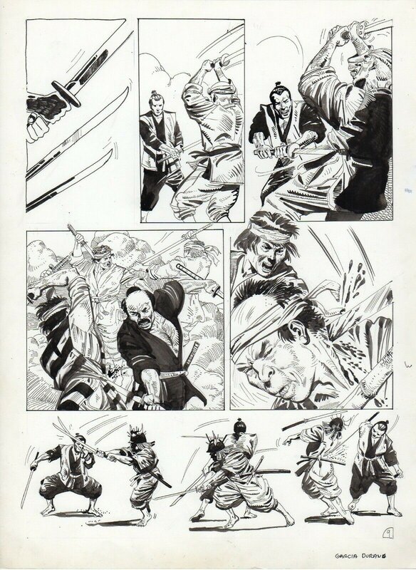 Luis Garcia Duran - Il Samurai 02 pg 09 - Planche originale