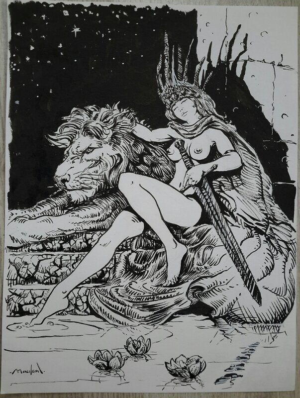 Encre par Régis Moulun - Illustration originale