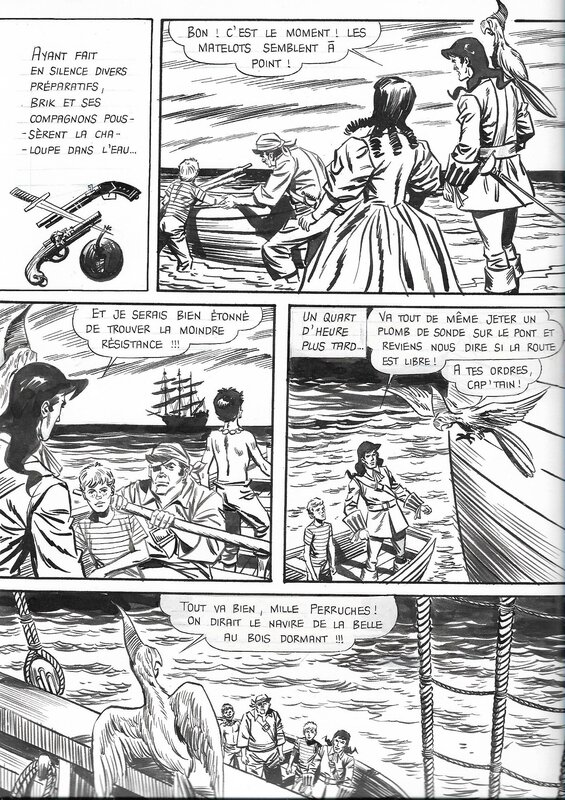 Studio Barbato, Brik - La toison du bélier planche 47 , parution dans Pirate n°18 (Mon journal) - Comic Strip