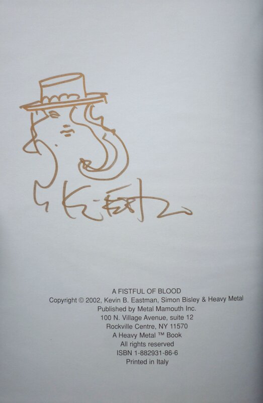 Kevin Eastman, Fistful of Blood remark - Dédicace