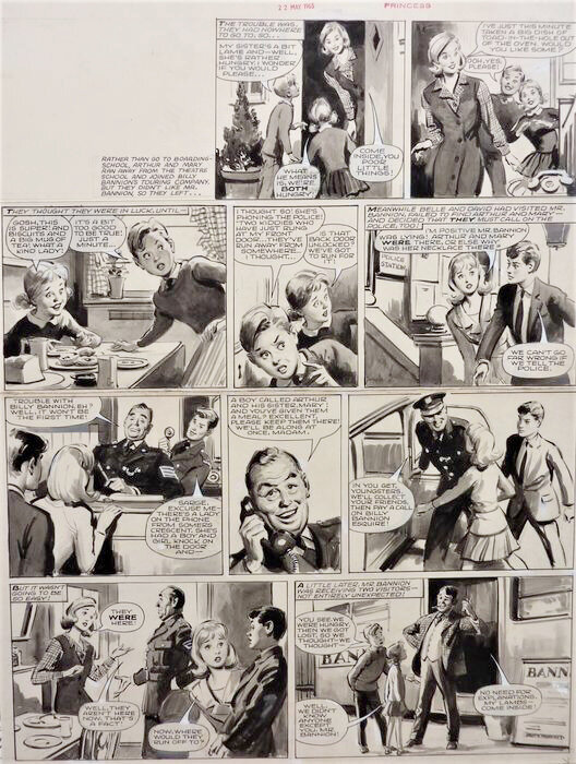 Leslie OTWAY ; Belle and Mamie juin 1965 - Comic Strip