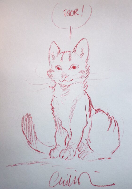 The Cat by Damien Cuvillier - Sketch