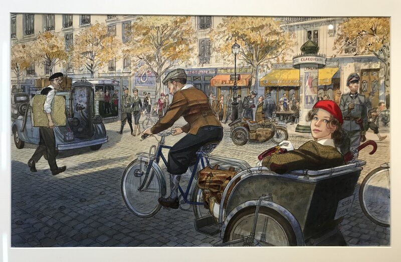 For sale - Jean-Pierre Gibrat, Dessin Original Couverture Intégrale Version 1 Vol du CORBEAU. - Original Cover