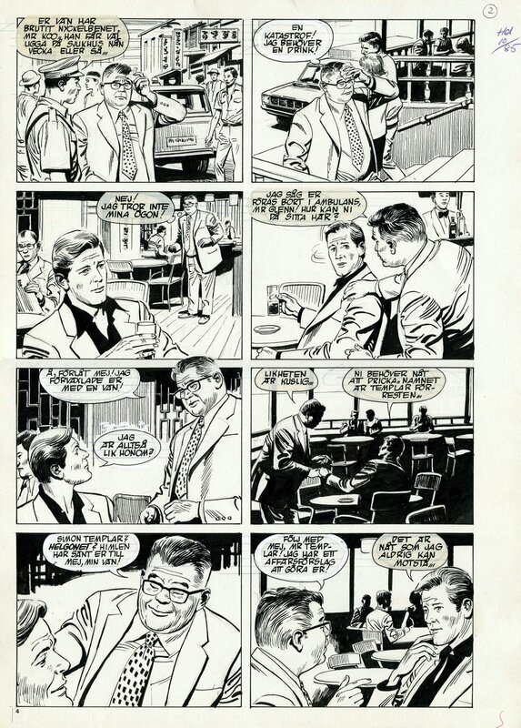 Santiago Martín Salvador, Helgonet #10/1985, pg 02 - Comic Strip