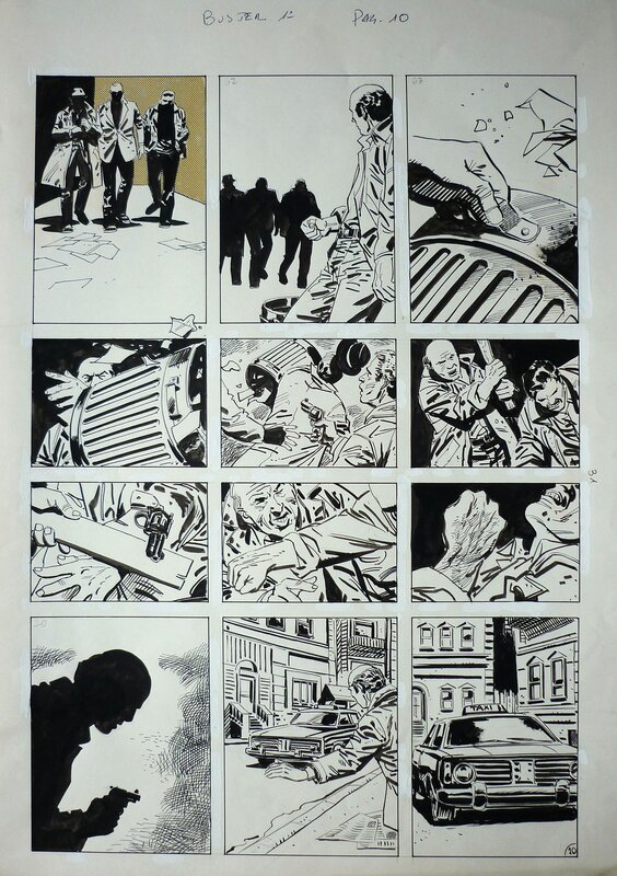 Gustavo Trigo, Buster 01: Un detective da quattro soldi, pg 10 (Lanciostory #40/1982) - Planche originale