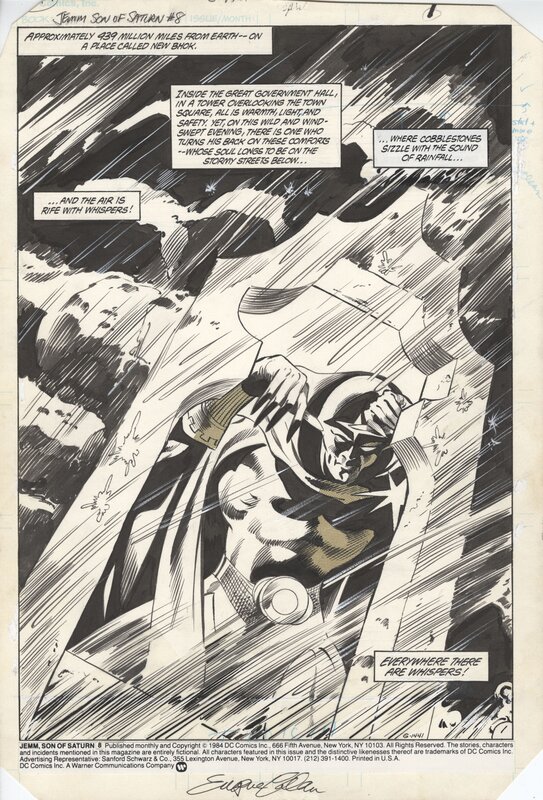 Jemm son of saturn par Gene Colan - Planche originale