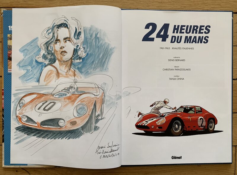 Christian Papazoglakis, 24 heures du mans - 1961-1963 - Dédicace