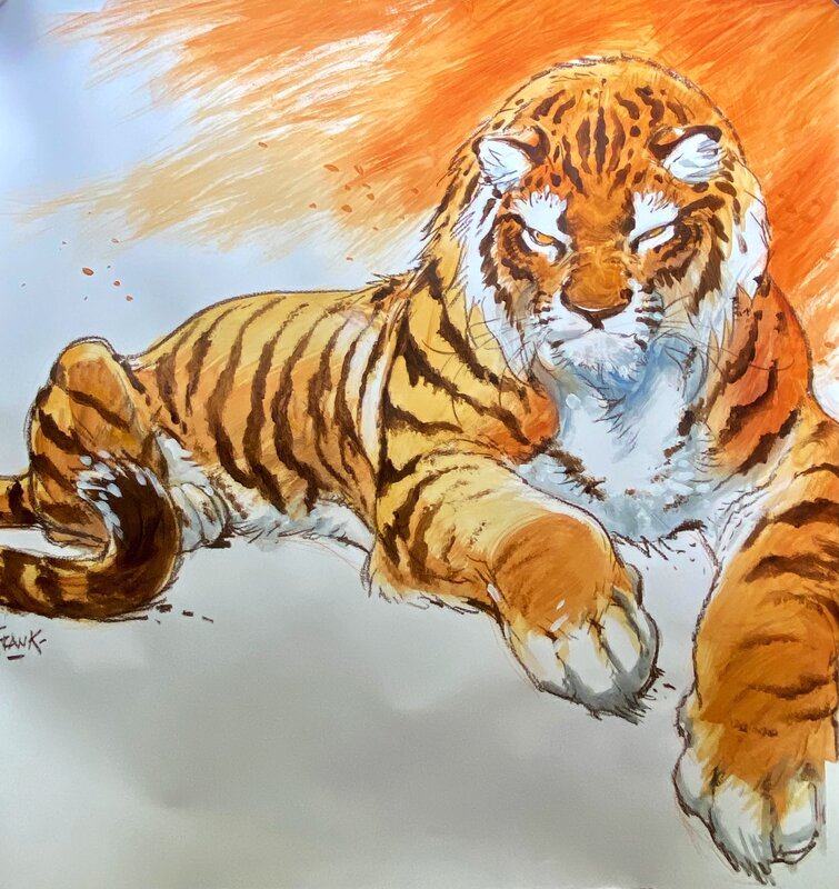 Tigre par Frank Pé - Planche originale