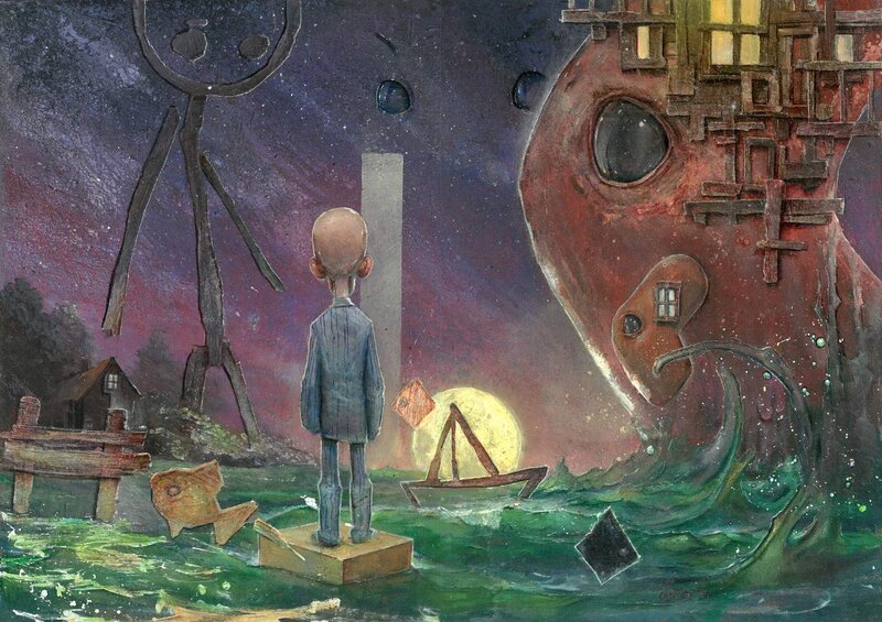 Gedeon, Le Petit Prince - Un voyage au pays des rêves 20 / The Little Prince - A journey through the land of dreams 20 - Illustration originale