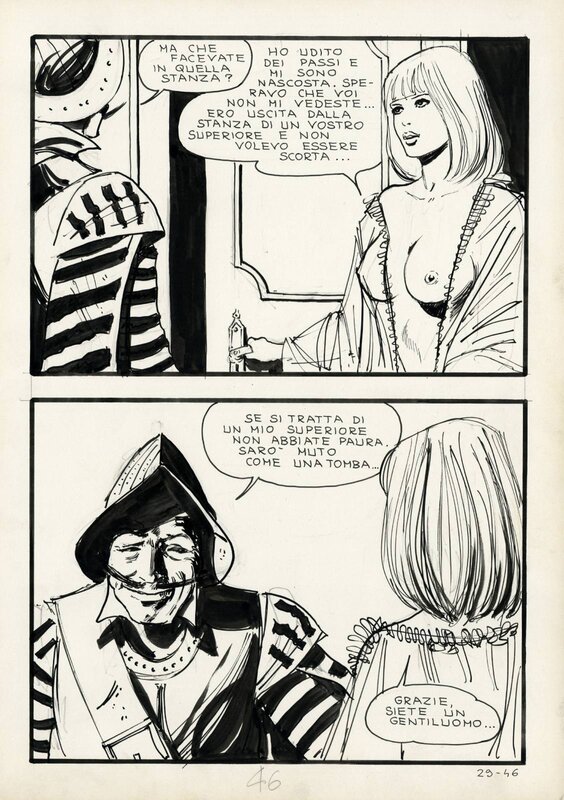 Jolanda de Almaviva 29 pg 46 by Milo Manara - Comic Strip