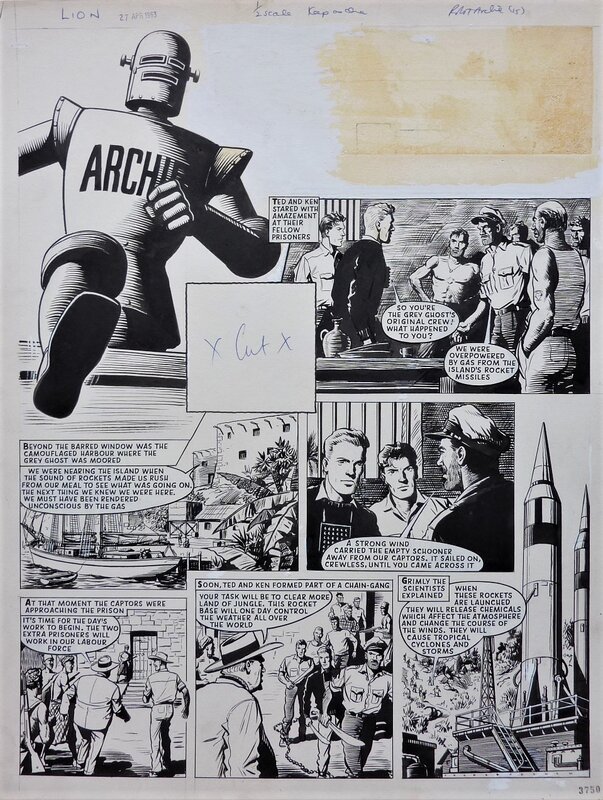 Robot Archie par Ted Kearon - Planche originale