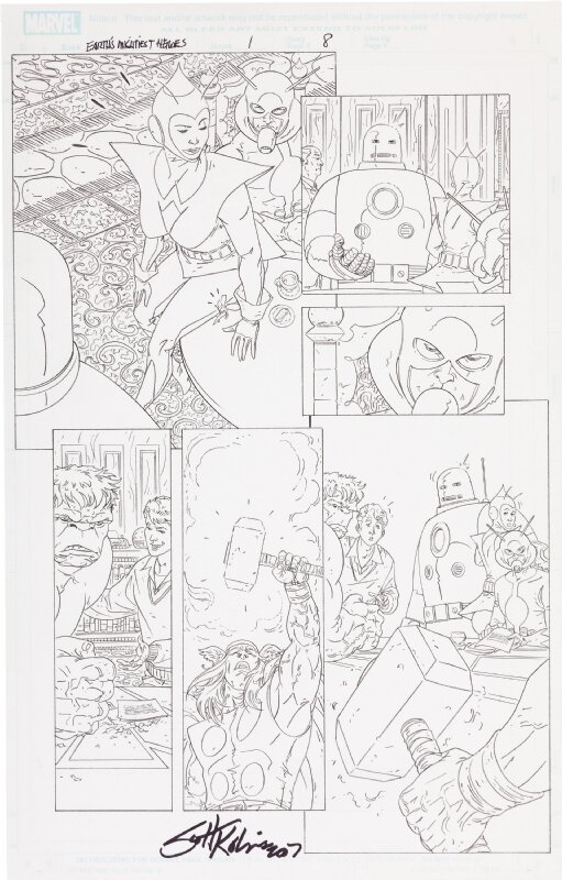 Scott Kolins, Avengers: Earth's Mightiest Heroes 1 Page 8 - Comic Strip