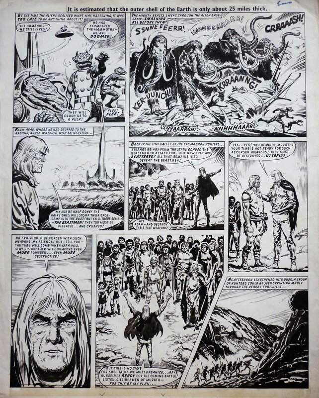 Francisco Solano Lopez, Adam Eterno (Lion and Thunder #21, august 07,1971) - Planche originale