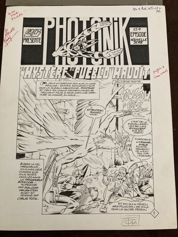 Ciro Tota, Photonik le mystere du pueblo maudit - Comic Strip
