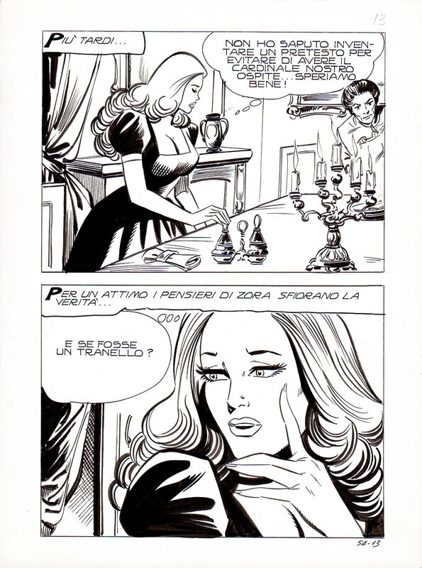 Zora la vampira 54 pg 13 by Birago Balzano - Planche originale