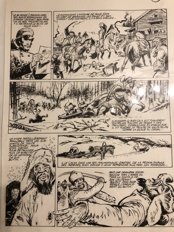 René Follet, Ivan Zourine «  Le testament de Siberie » planche 9 - Comic Strip