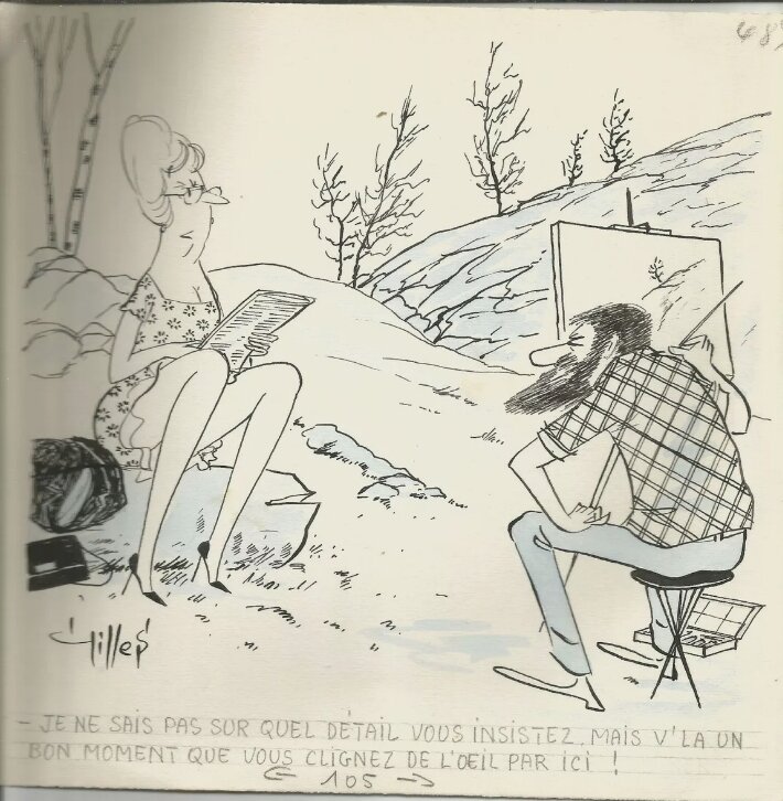 L'origine du monde by Gilles - Original Illustration
