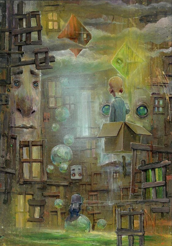 Gedeon, Le Petit Prince - Un voyage au pays des rêves 23 / The Little Prince - A journey through the land of dreams 23 - Illustration originale