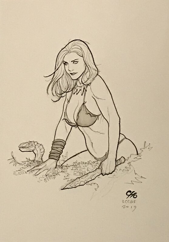 Shannia by Frank Cho - Original Illustration