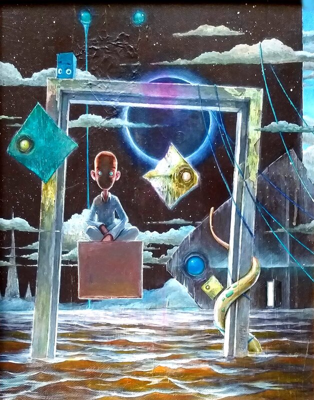 Gedeon, Le Petit Prince - Un voyage au pays des rêves 26 / The Little Prince - A journey through the land of dreams 26 - Original Illustration