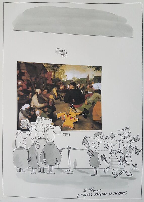 Bélom, D'après Bruegel et Pokémon - Original Illustration