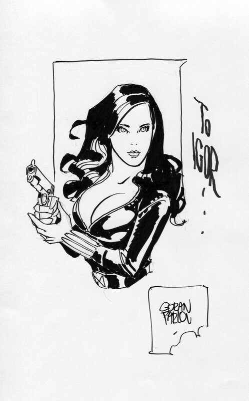 Goran Parlov - Black Widow - Sketch