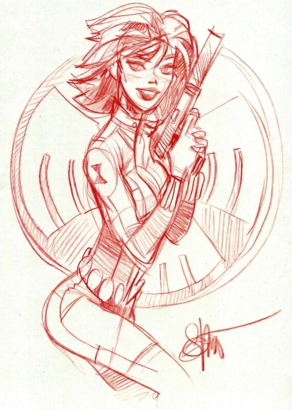 Otto Schmidt - Black Widow - Dédicace