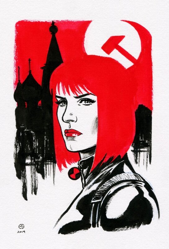 Patrick Goddard - Black Widow - Sketch