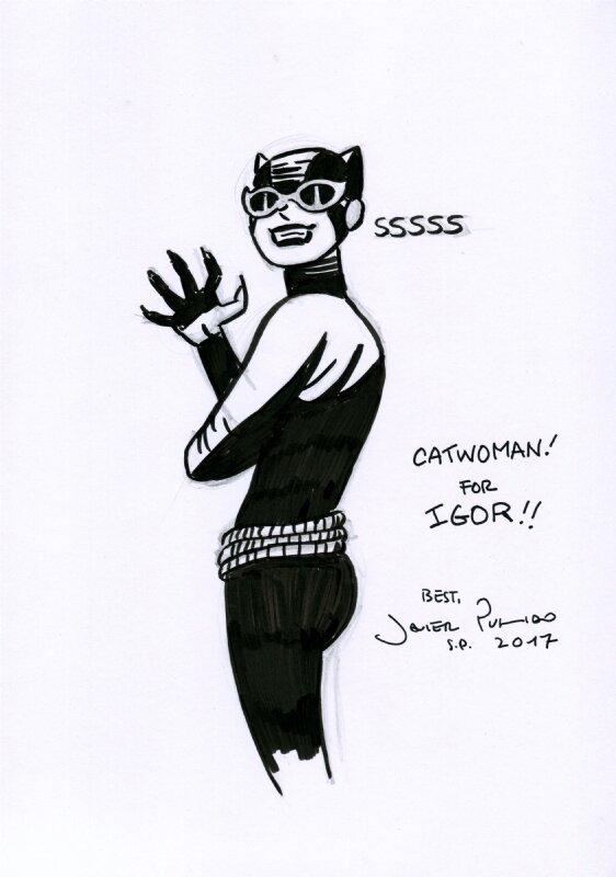 Catwoman by Javier Pulido - Sketch