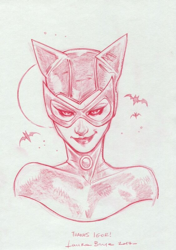 Catwoman by Laura Braga - Sketch