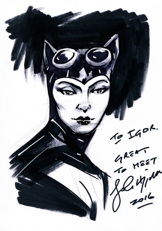 John Higgins - Catwoman - Dédicace