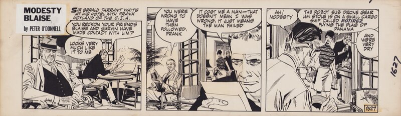 Modesty Blaise | Holdaway, Jim 1627 The galley slaves - Planche originale