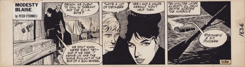 Modesty Blaise | Holdaway, Jim 1636 The galley slaves - Planche originale