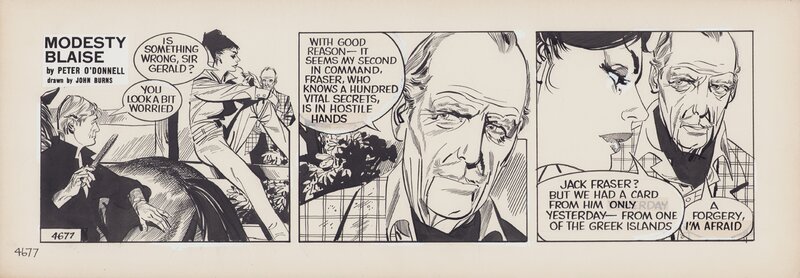 Modesty Blaise | John Burns 4677 Green Cobra - Comic Strip