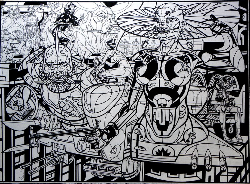 For sale - » RETRO PROFECIAS 3  » – Raúl - Original Illustration
