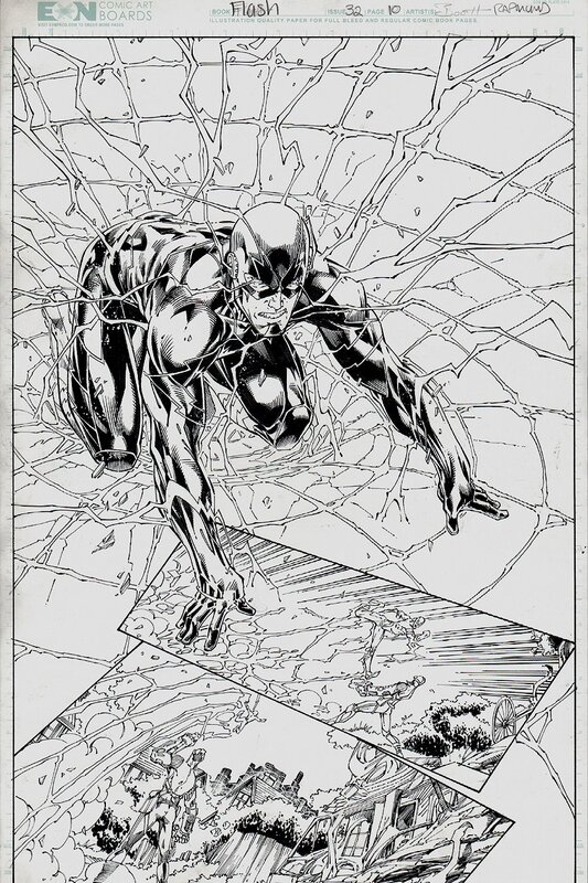 Brett Booth, Norm Rapmund, The Flash 32 Page 10 - Planche originale