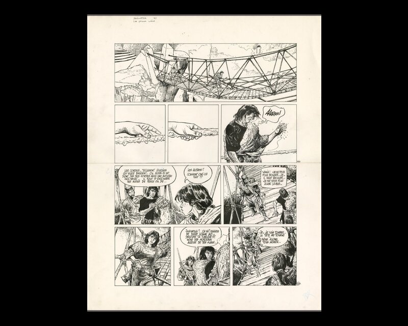 For sale - Franz, Jean-Luc Vernal, Jugurtha Tome 15 : LA PIERRE NOIRE, PLANCHE 39 - Comic Strip