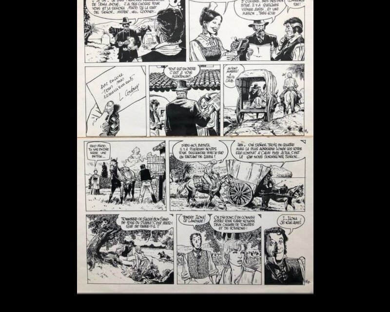 For sale - Franz, Lester COCKNEY Tome 8 : OREGON TRAIL, PLANCHE 18 - Comic Strip