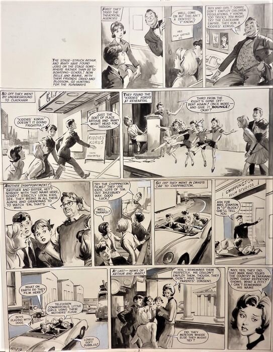 Leslie OTWAY : Belle and Mamie 1965 - Planche originale