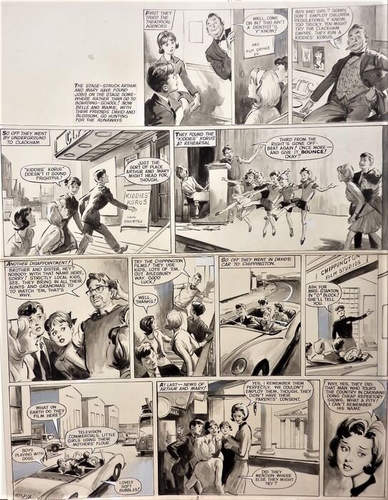 Leslie OTWAY : Belle and Mamie 1965 - Planche originale