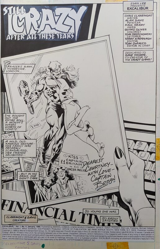 Alan Davis, Paul Neary, Alan Davis - Excalibur #4 p01 - Planche originale