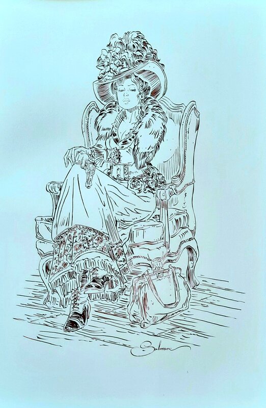 Paul Salomone, Margot de Garine (4) - Original Illustration
