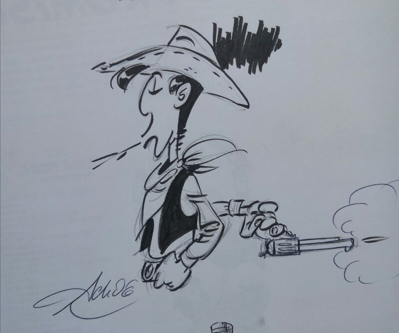 Lucky Luke par Achdé - Dédicace