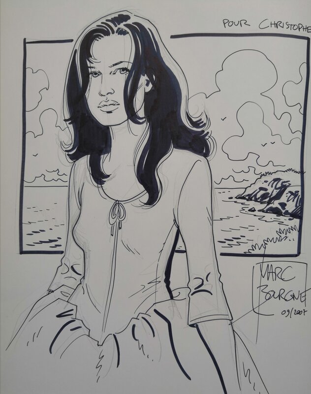 Elisa Davies by Marc Bourgne - Sketch