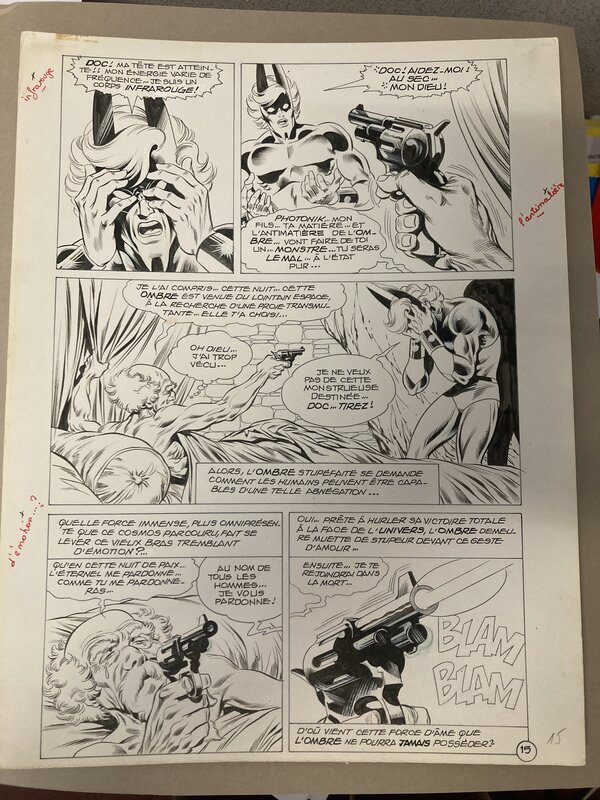 L’Ombre contre Photonik par le genial jean yves MITTON - Comic Strip